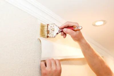 Pose de papier peint à la Genevraie — revêtements muraux et toiles de verre
